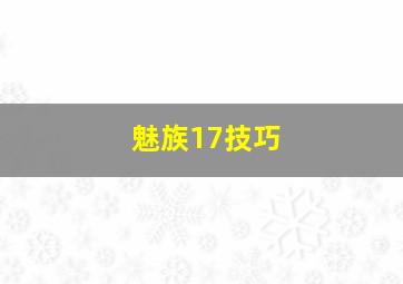 魅族17技巧