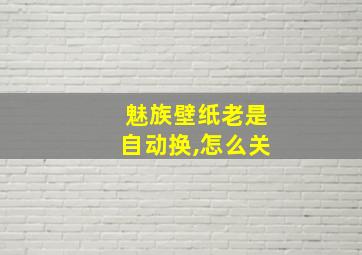 魅族壁纸老是自动换,怎么关