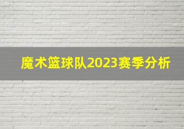 魔术篮球队2023赛季分析