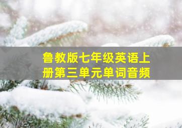 鲁教版七年级英语上册第三单元单词音频