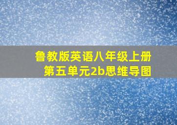 鲁教版英语八年级上册第五单元2b思维导图