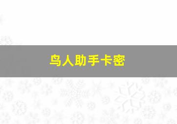 鸟人助手卡密