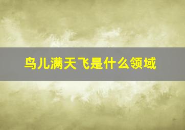 鸟儿满天飞是什么领域